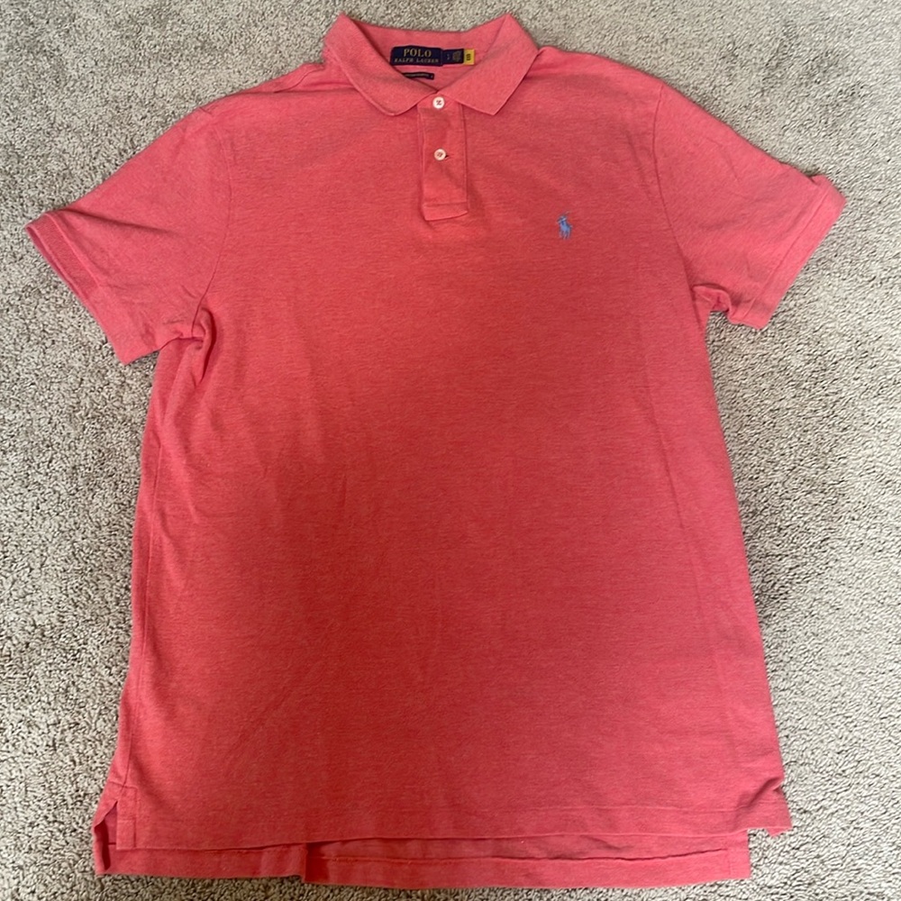 POLO Ralph Lauren men’s custom slim fit mesh polo shirt size large